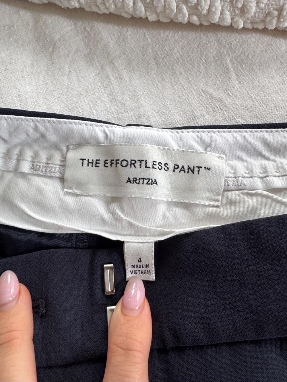 Aritzia The Effortless Pant™ in Navy - Picture 2 of 7